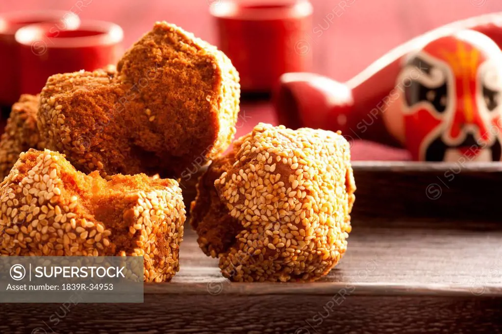 Chinese traditional food deep-fried dough cake