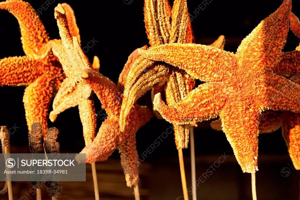 Cooked starfishes
