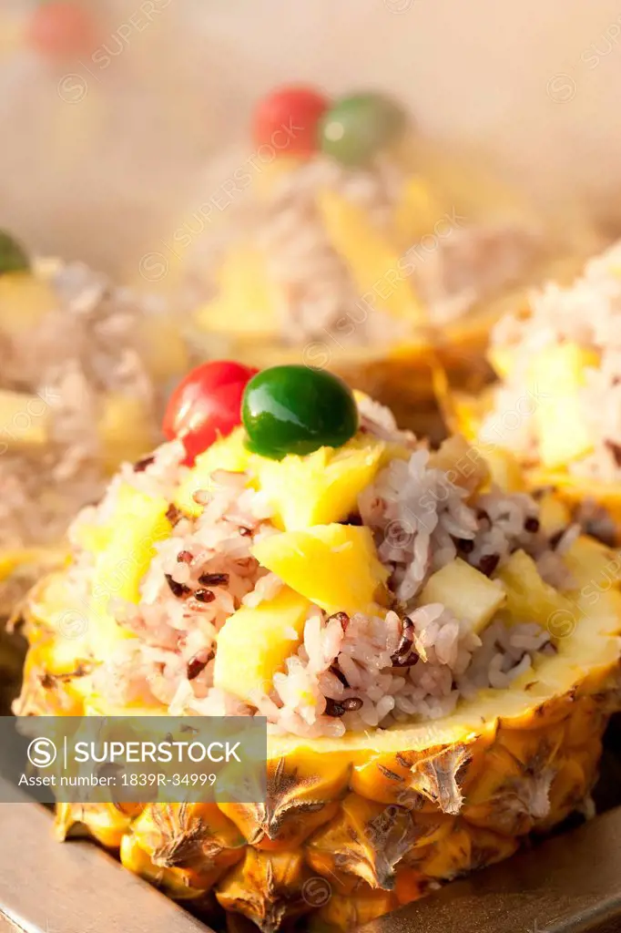 Chinese snack pineapple rice