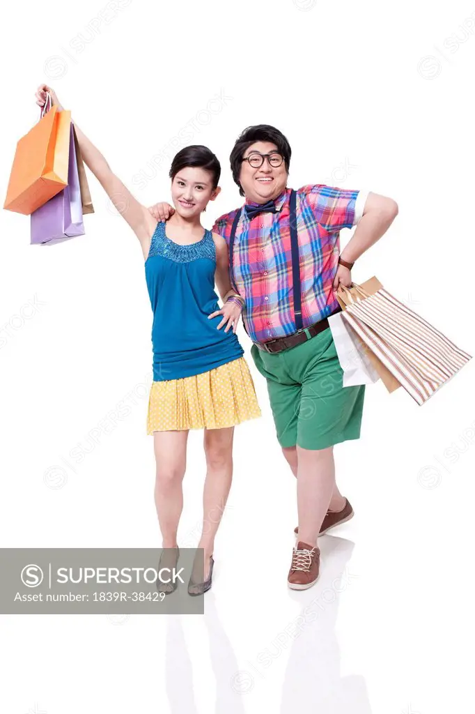 Young couple shopping