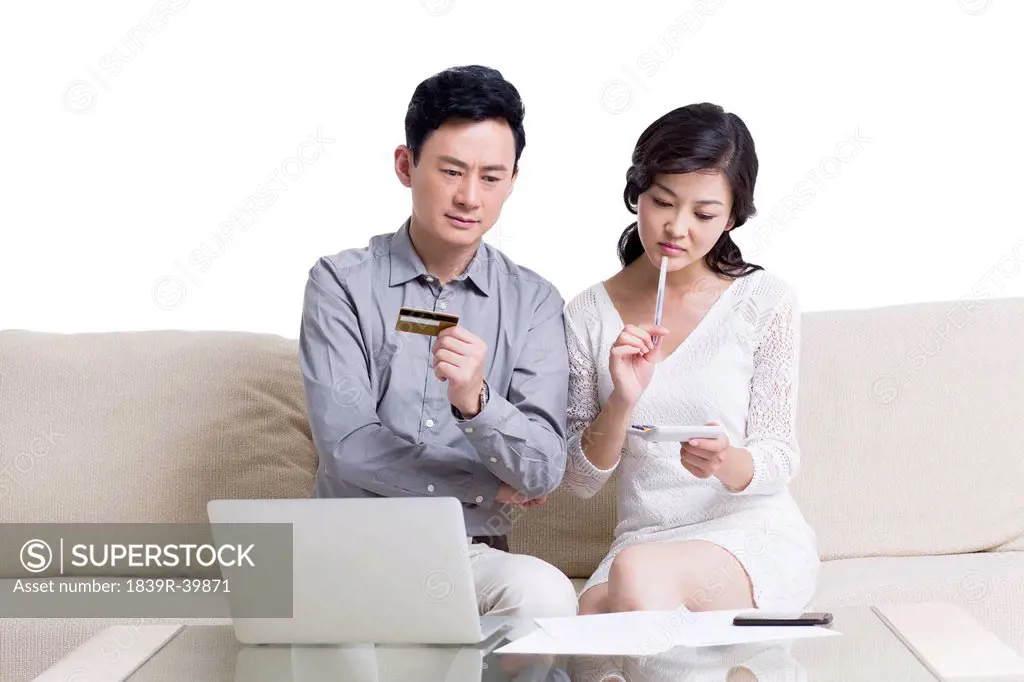 Couple doing home shopping