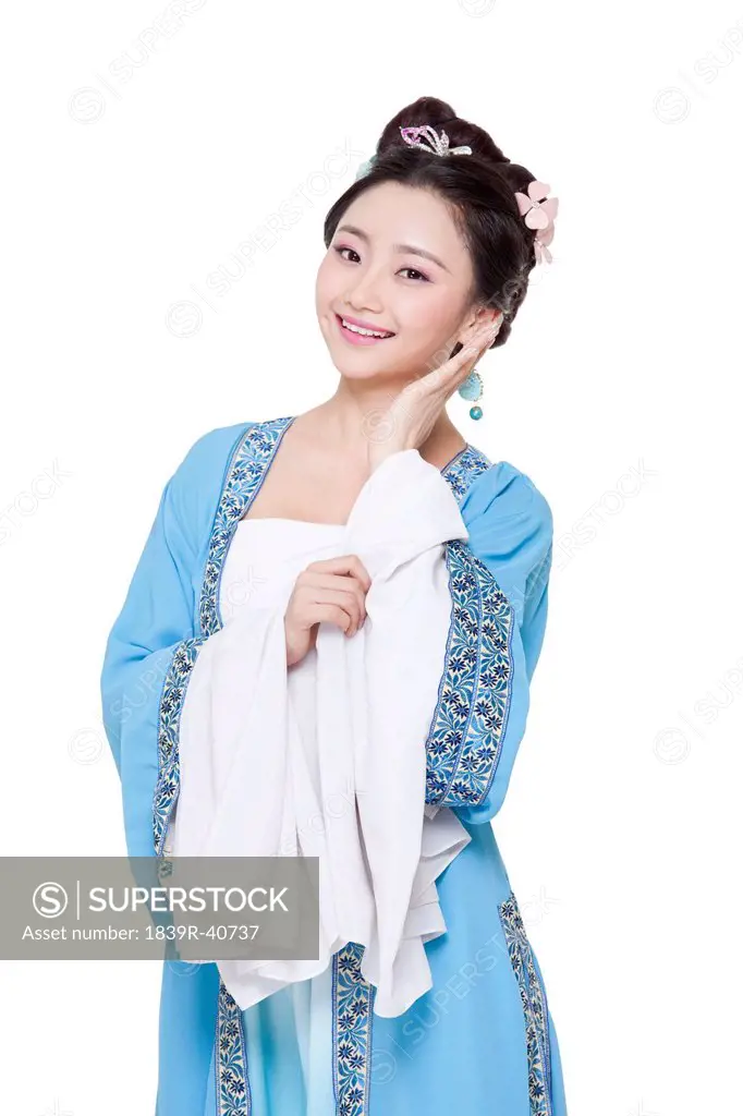 Young woman in Chinese traditional costume