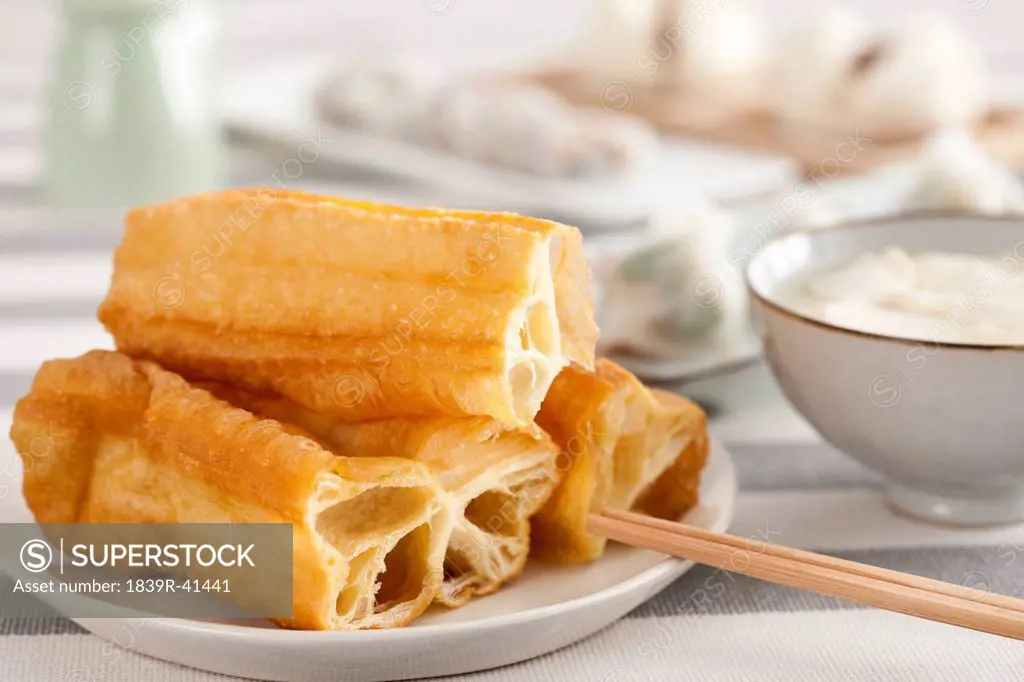 Chinese food youtiao and other snacks