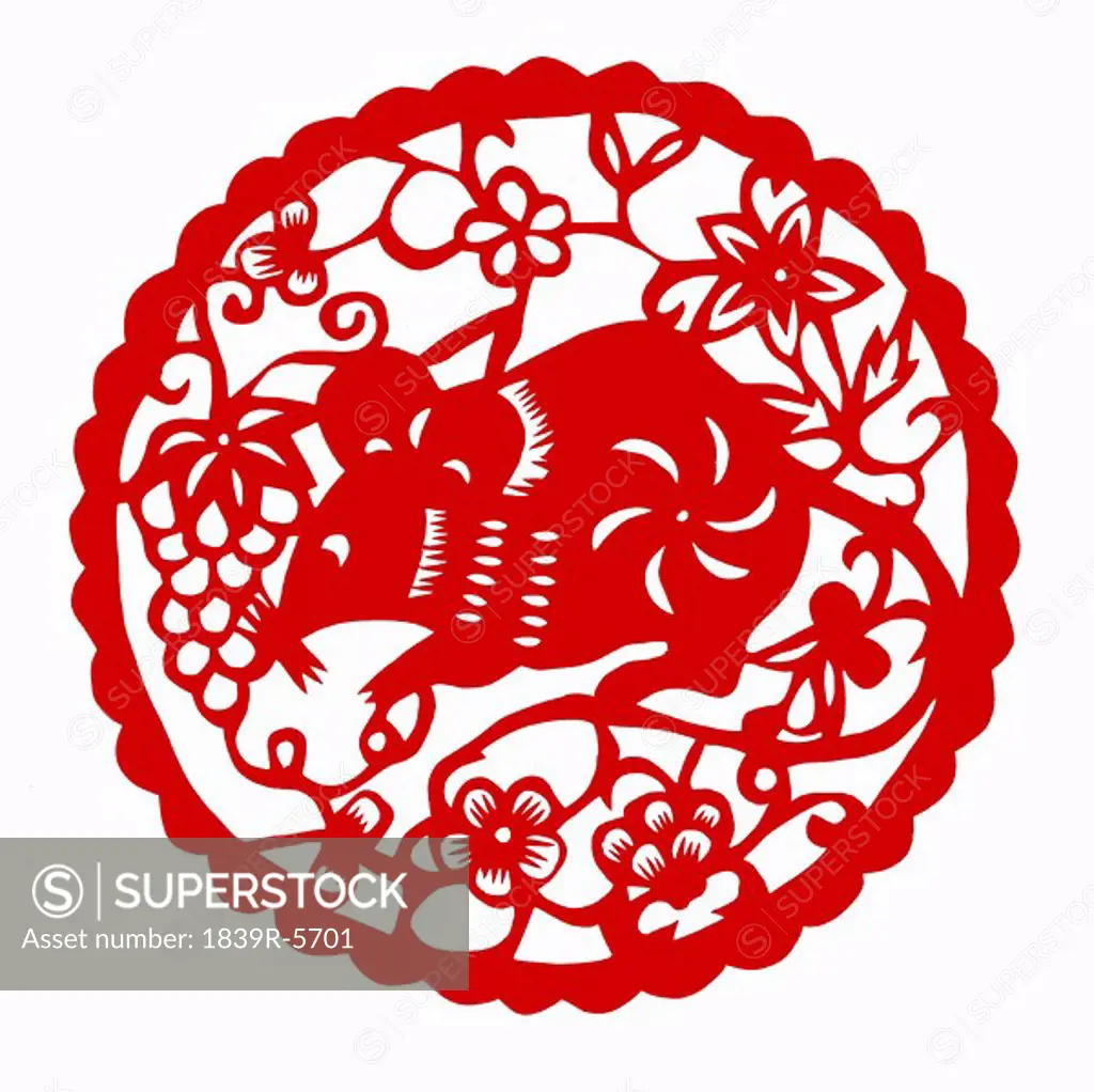 Chinese Decoration Showing The Rat