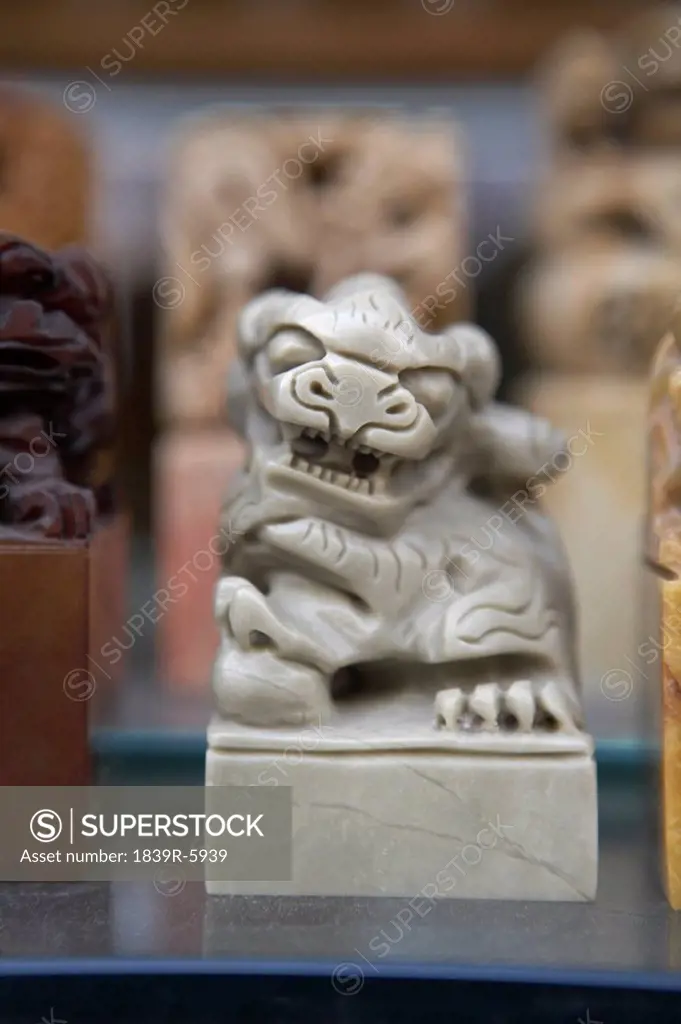 Close Up Of Chinese Dragon Statue