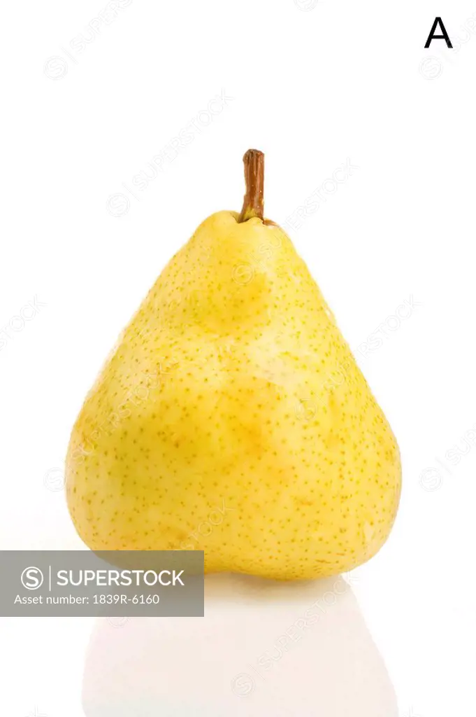 From the Health_abet, the Letter A, a pear.