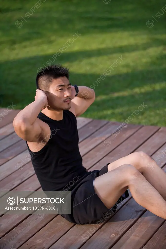 Man Exercising Outdoors