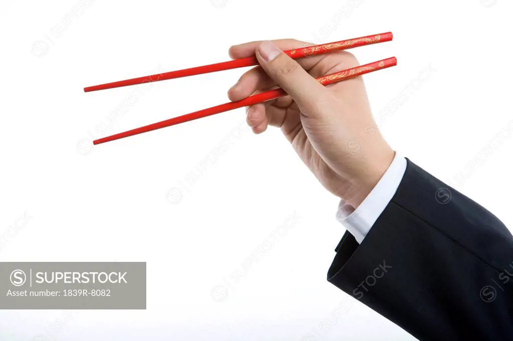 Holding chopsticks