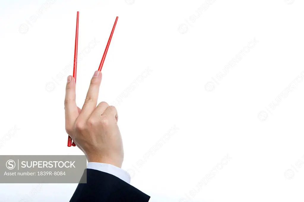 Holding chopsticks