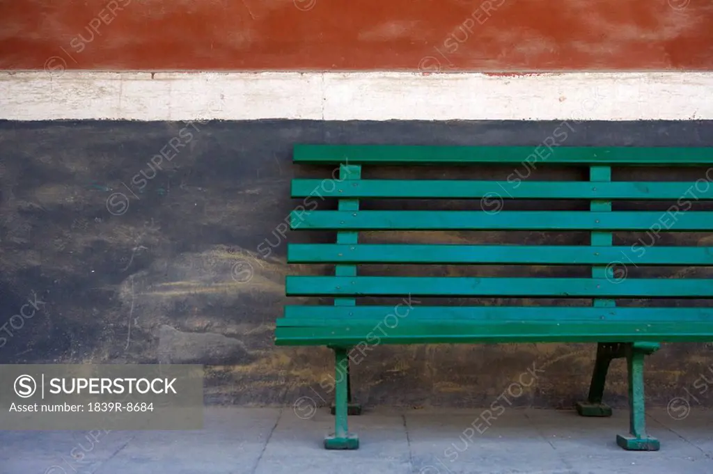 Old Bench Newly Painted, Beijing, China
