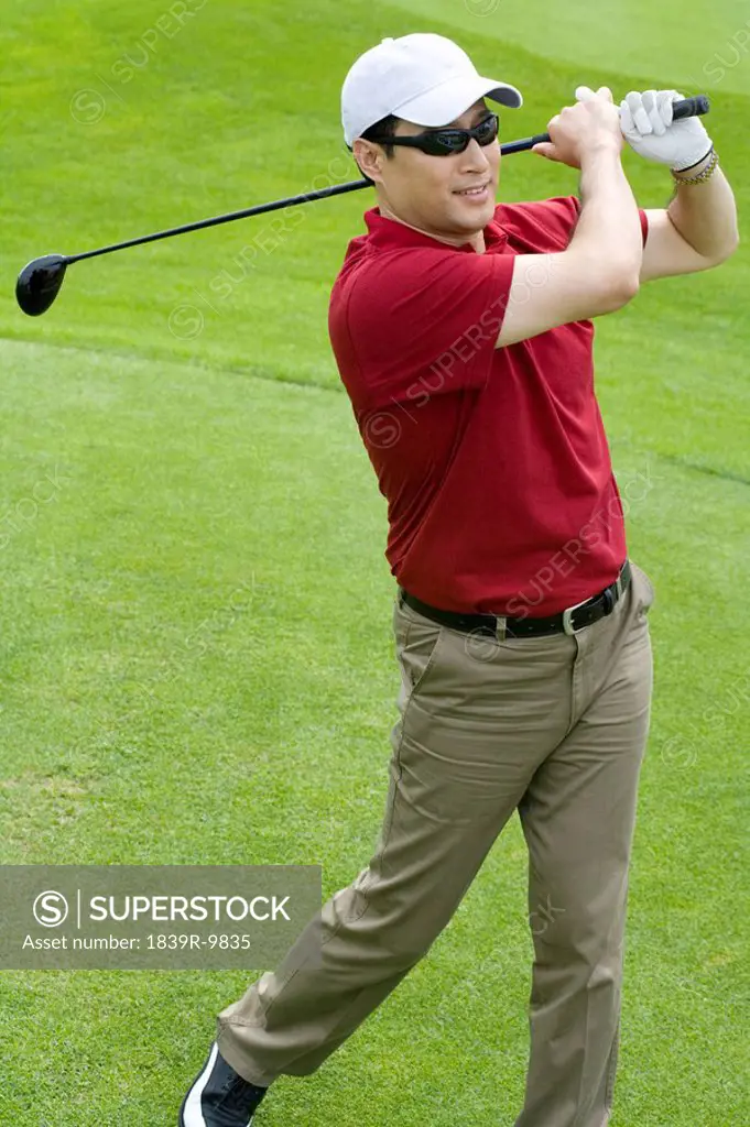 Portrait of a male Golfer