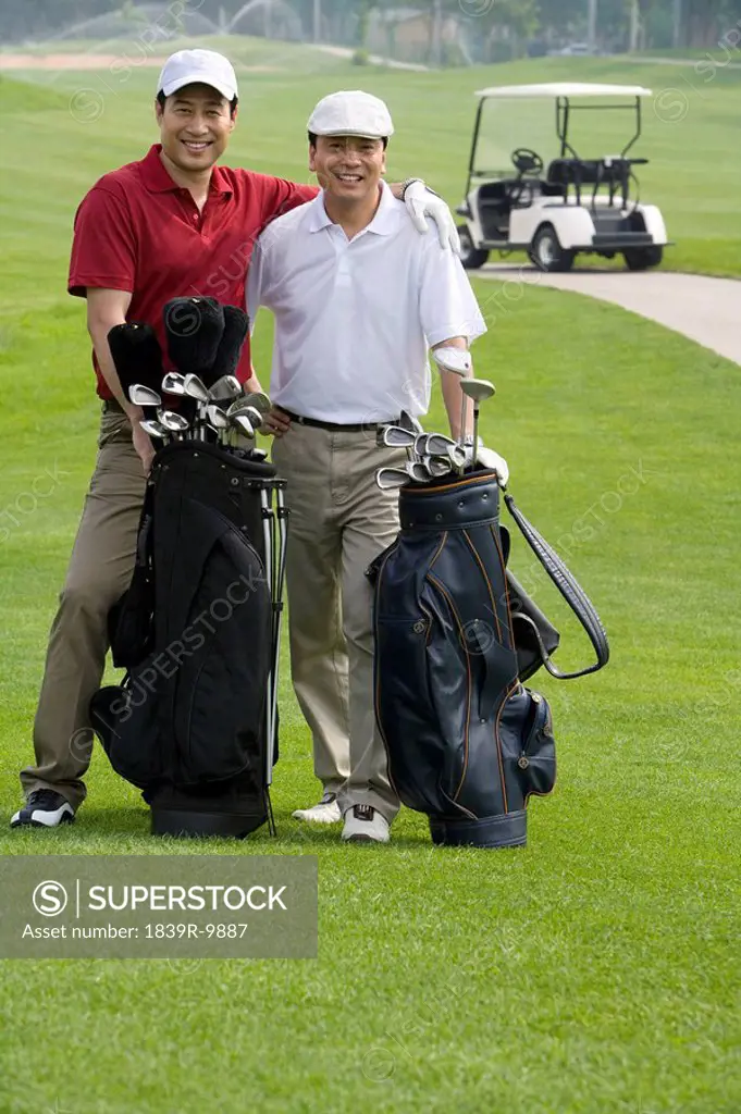 Portrait of Two Golfers on the Course