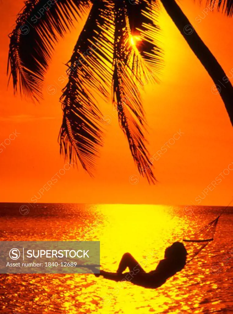 Sunset on Matira Beach, Bora Bora. We have extensive files on all of the Society Islands.