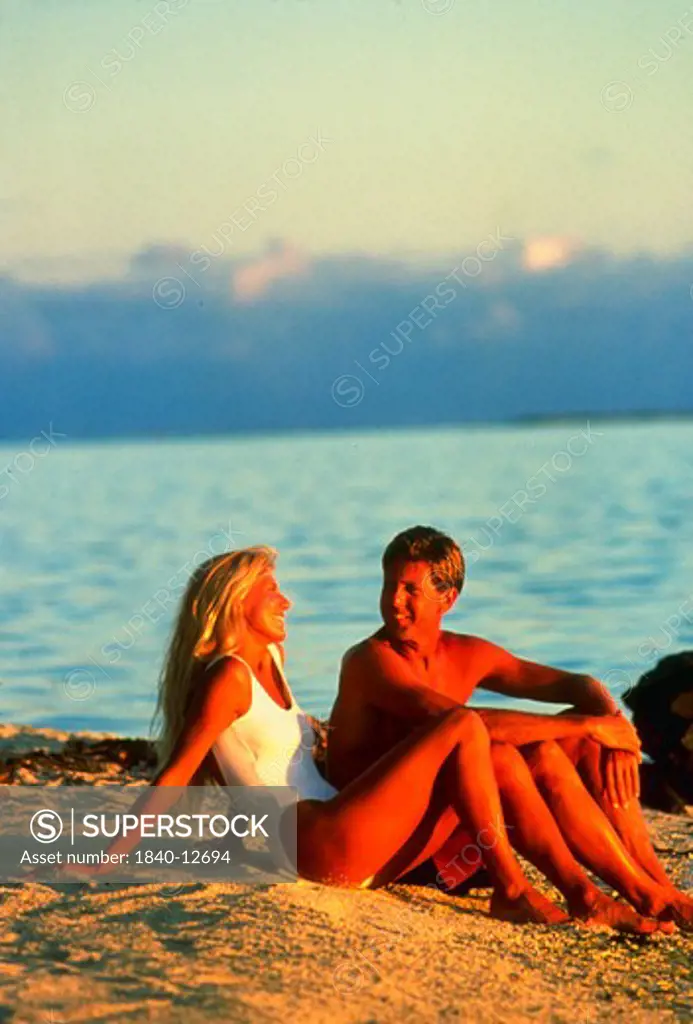 On Matira Beach at sunset on Bora Bora. We have extensive files of all the Society Islands including Tahiti, Moorea, Bora Bora, Huahine, Raiatea, Tahaa and Maupiti.