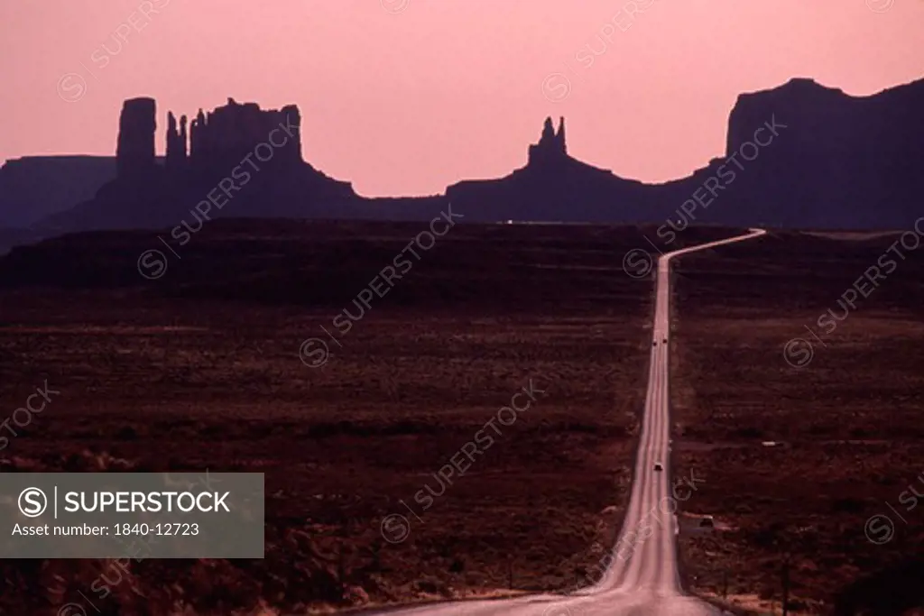 Road into Monument Valley, Navajo Nation, Arizona. We have a large selection of photos from national parks and other areas of southern Utah and northern Arizona.