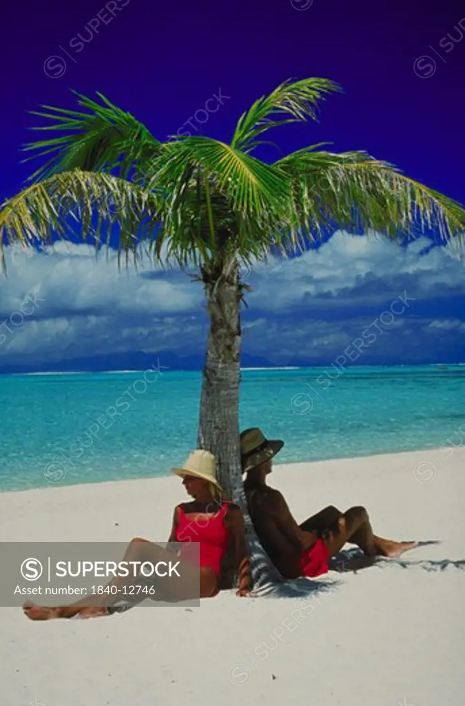 Island of Bora Bora, Society Islands, French Polynesia, South Pacific.