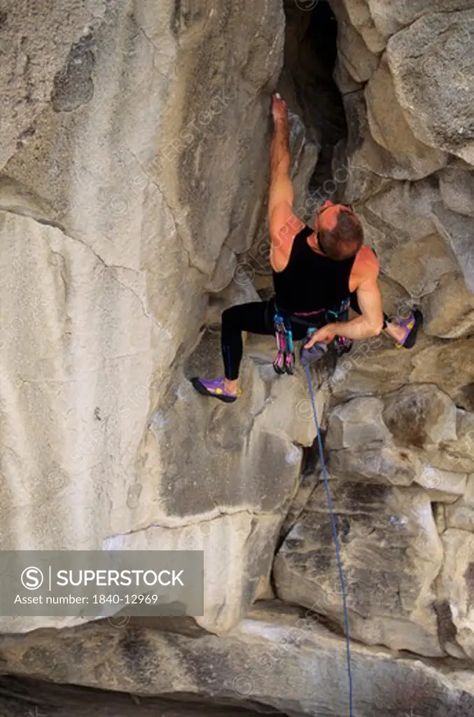 Rock climbing at City of Rocks, Idaho.