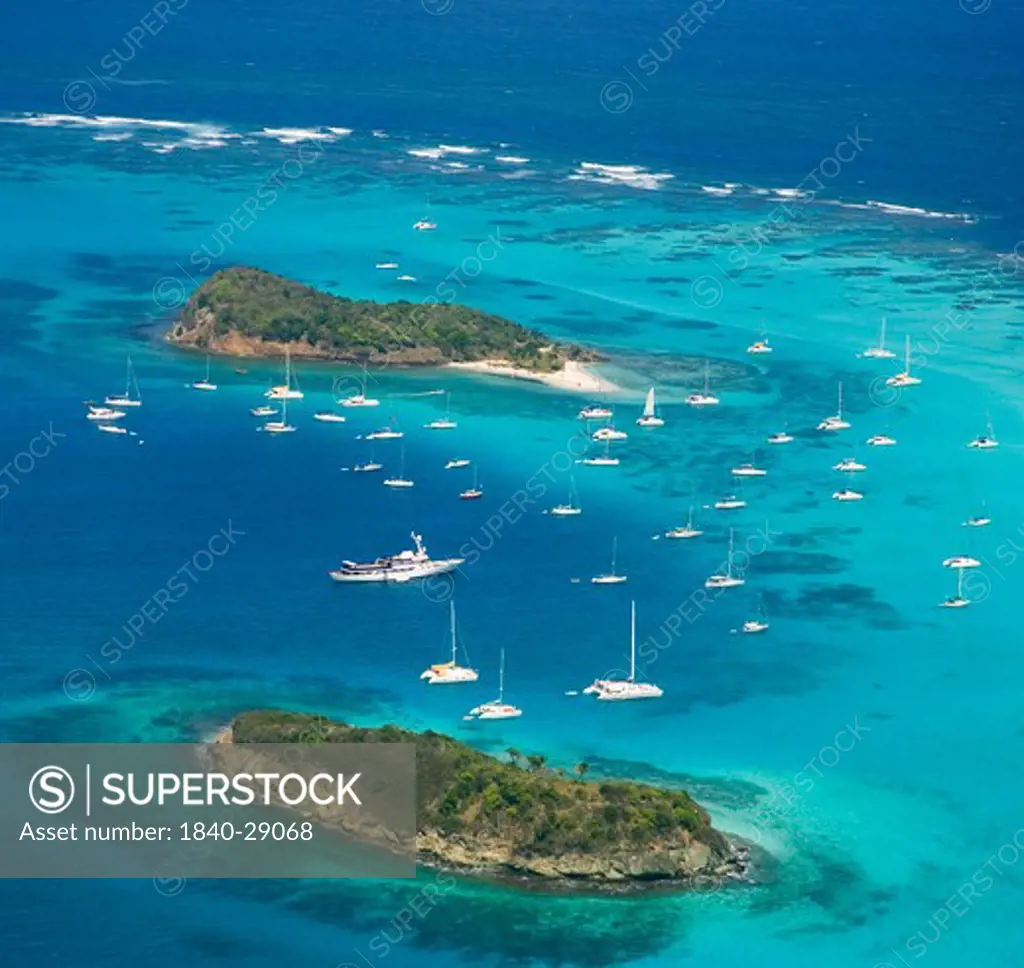 The Tobago Cays in the Grenadines. Caribbean
