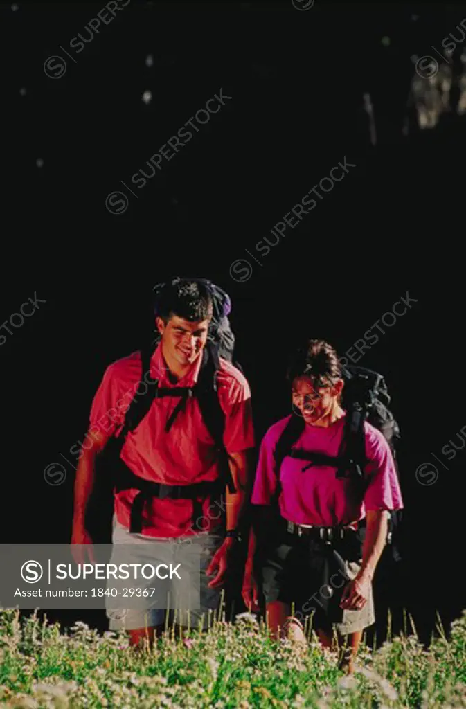 Couple hiking