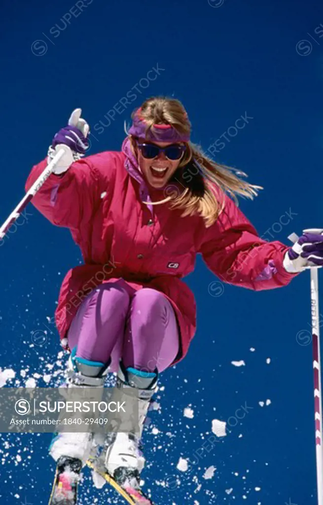 Woman skier