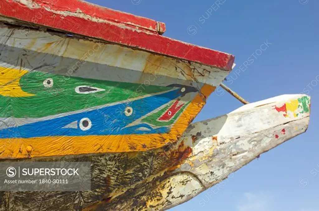 Banjul, Painted Fishing Boat