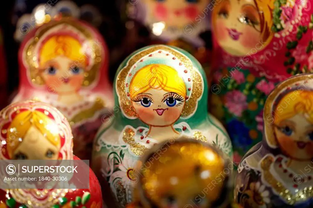 Russian Dolls For Sale In Prague Tourist Shop