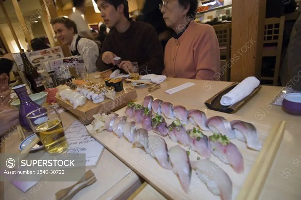 Sushi Restaurant At Tsukiji Fish Market