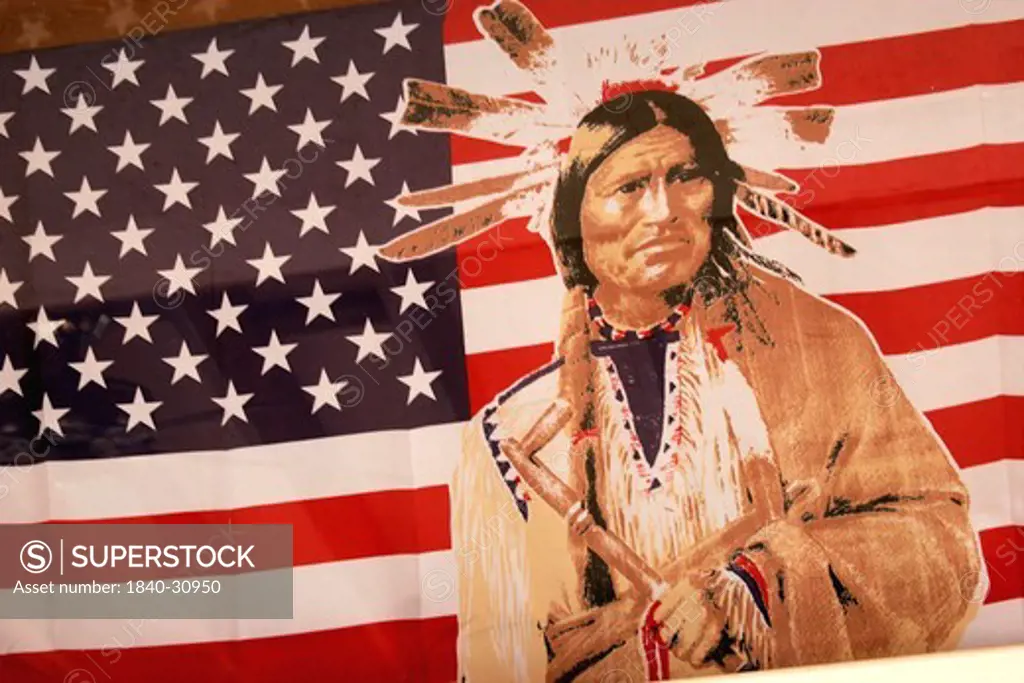 A Portrait Of A Native American Worrier