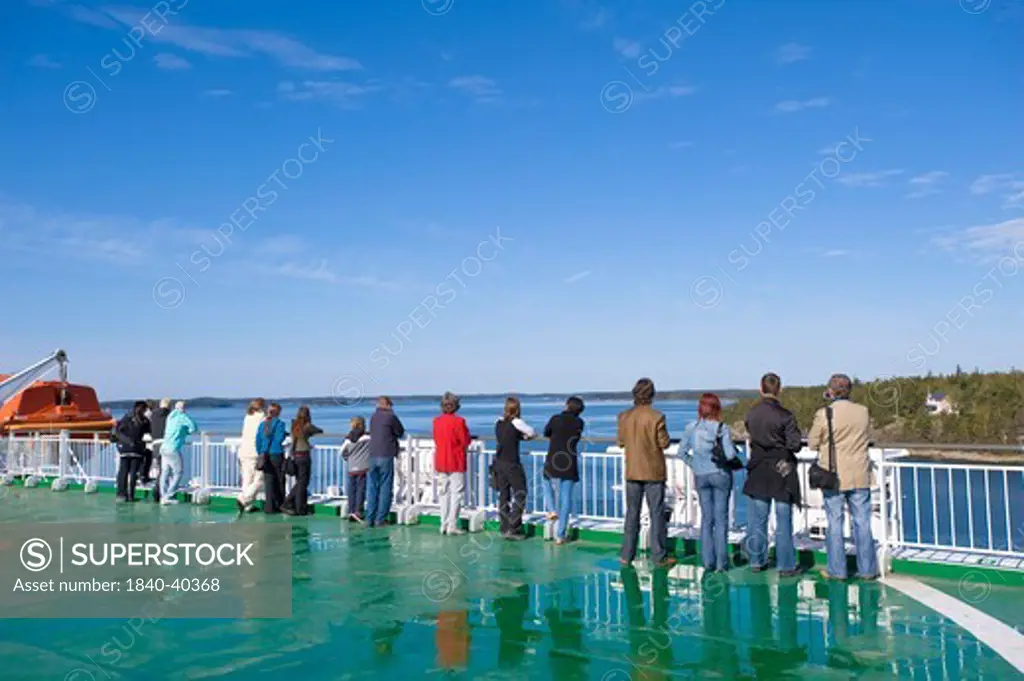 Passenger ferry leaving Turku for Aland Islands, Finland