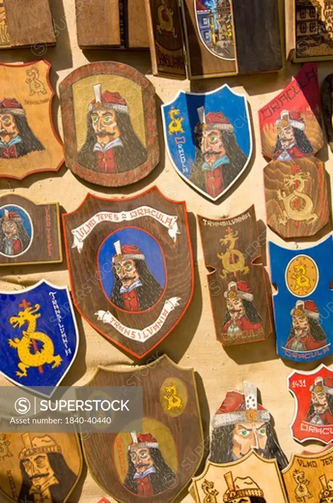 Souvenir stall, Citadel, Sighisoara, Transylvania, Romania