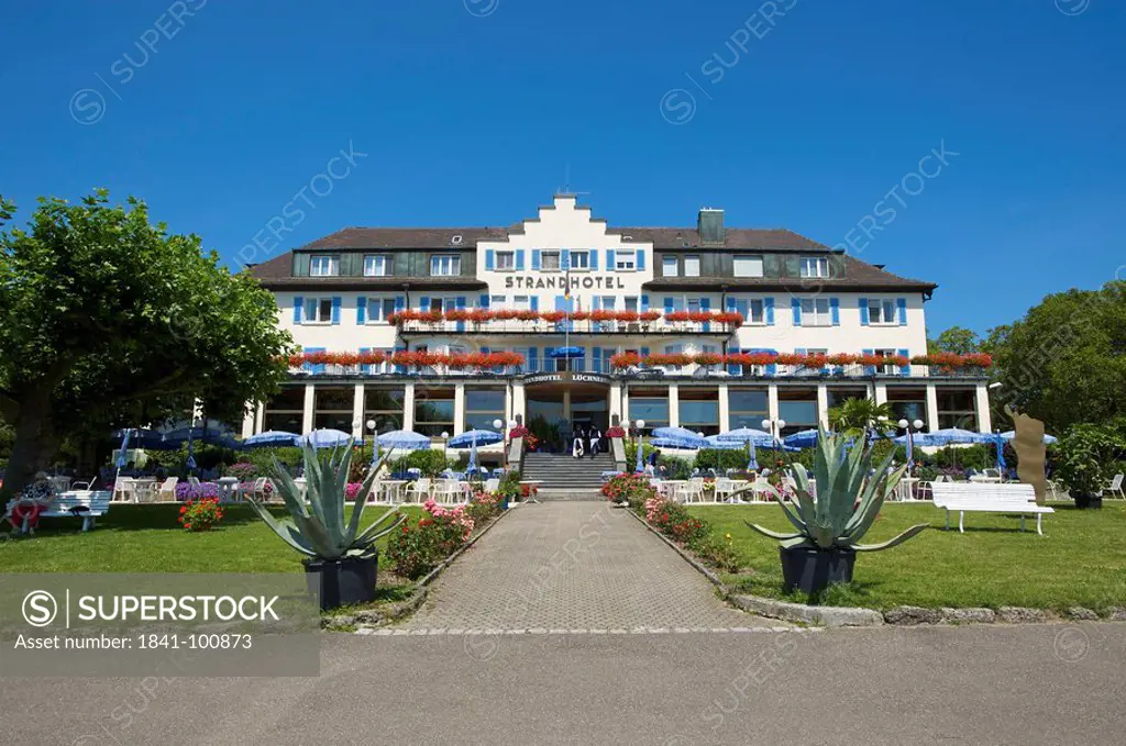 Seaside hotel Loechnerzell, Insel Reichenau, Baden_Wuerttemberg, Germany, Europe