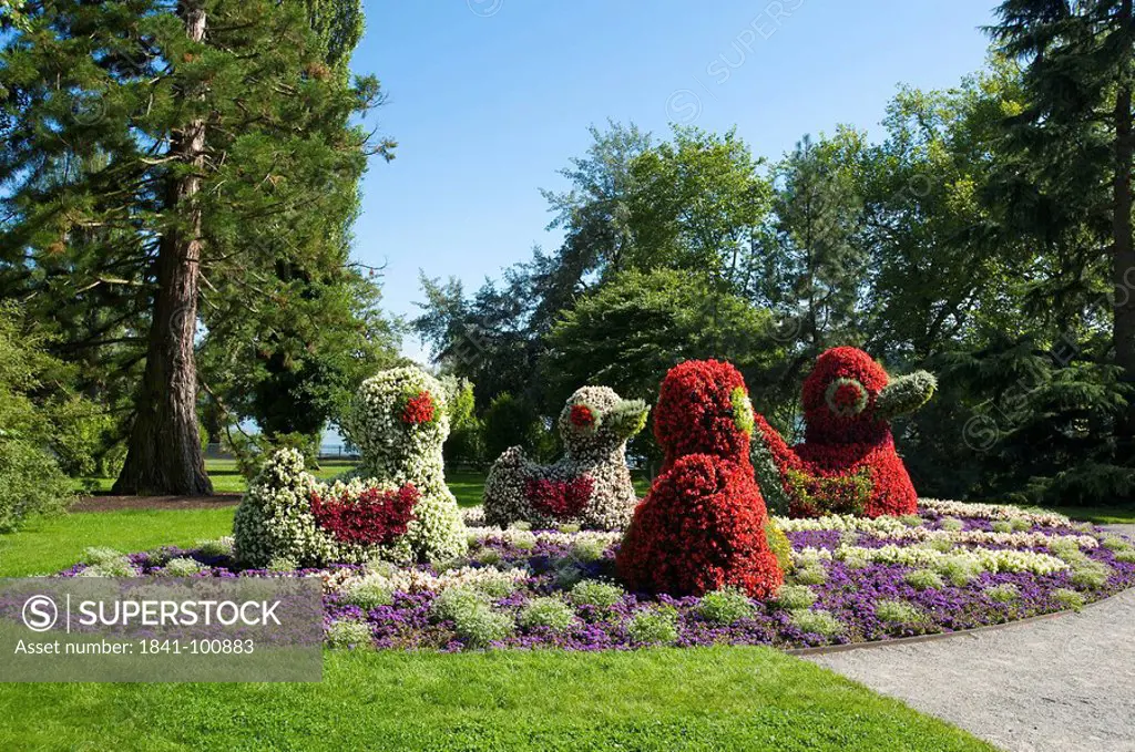 Flower sculptures, Mainau, Baden_Wuerttemberg, Germany, Europe