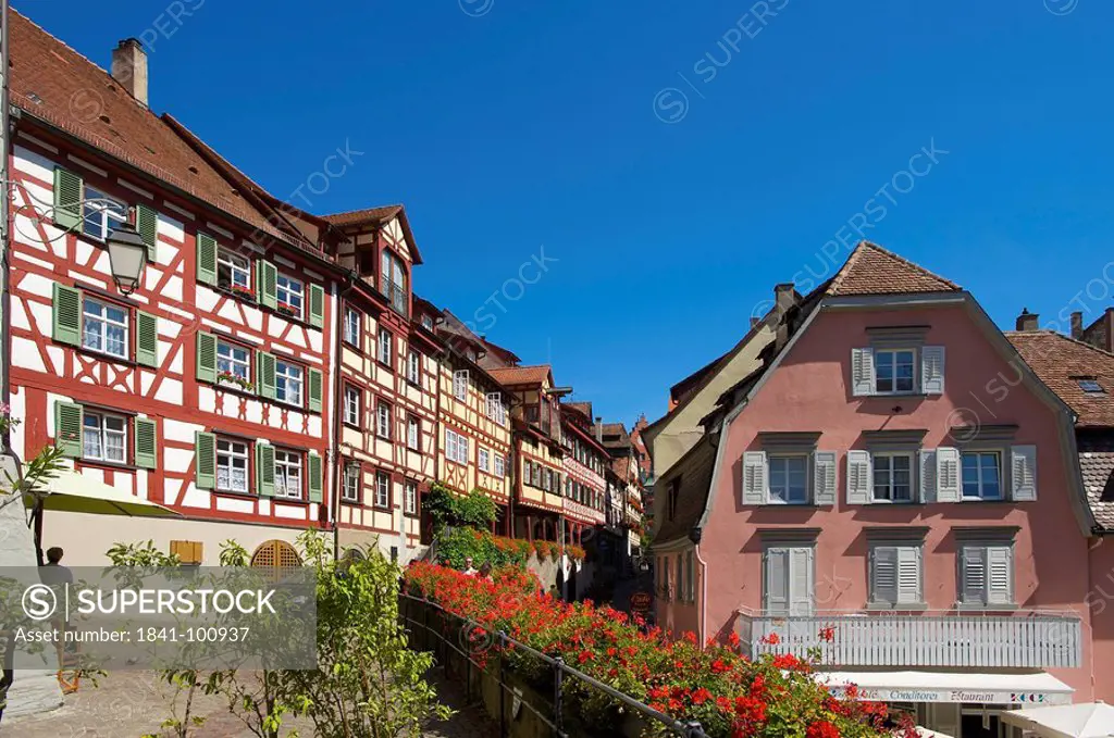 Half_timbered houses, Meersburg, Baden_W¸rttemberg, Germany, Europe