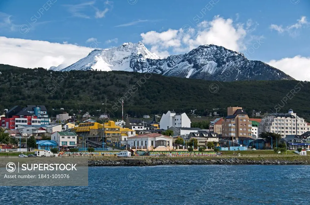 View of Ushuaia, Tierra del Fuego, Argentina