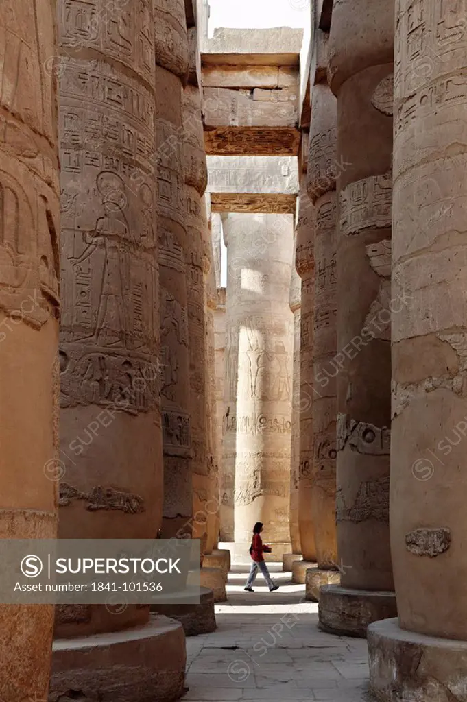 Hypstyle hall, Temple of Karnak, Karnak, Egypt, Africa