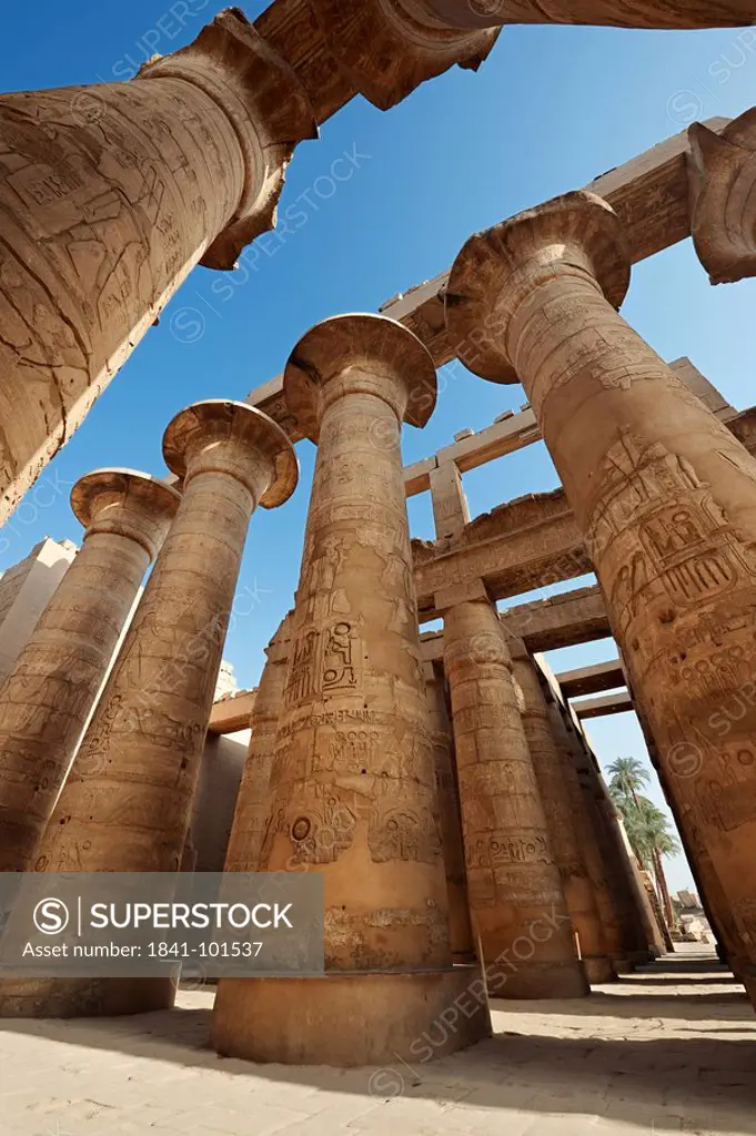 Columns, Temple of Karnak, Karnak, Egypt, Africa