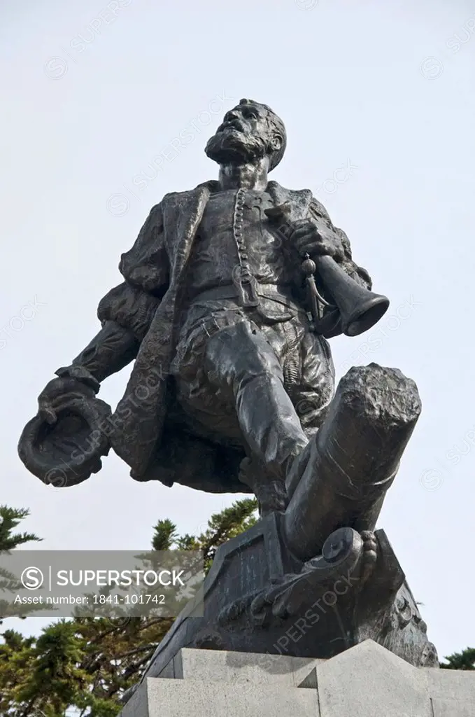 Memorial to Ferdinand Magellan on the Plaza de Armas, Puntas Arenas, Chile