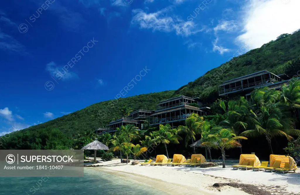 Hotels on the beach, Bitter End Yacht Club, Virgin Gorda, British Virgin Islands