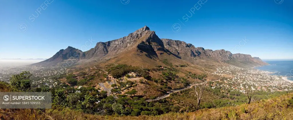 Table Mountain, Cape Town, South Africa, panorama