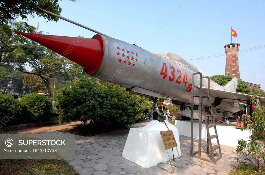Military air vehicle in museum, Hanoi, Vietnam