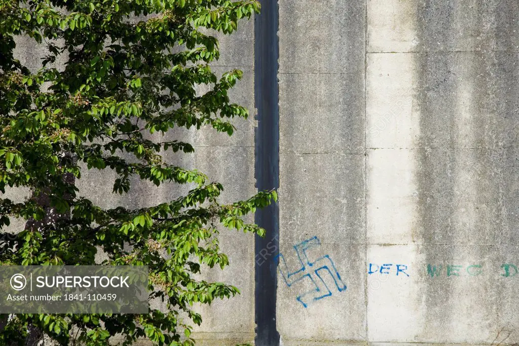 Swastika on wall