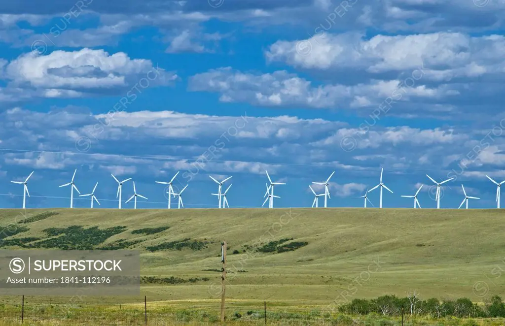 Wind park near Laramie, Wyoming, USA