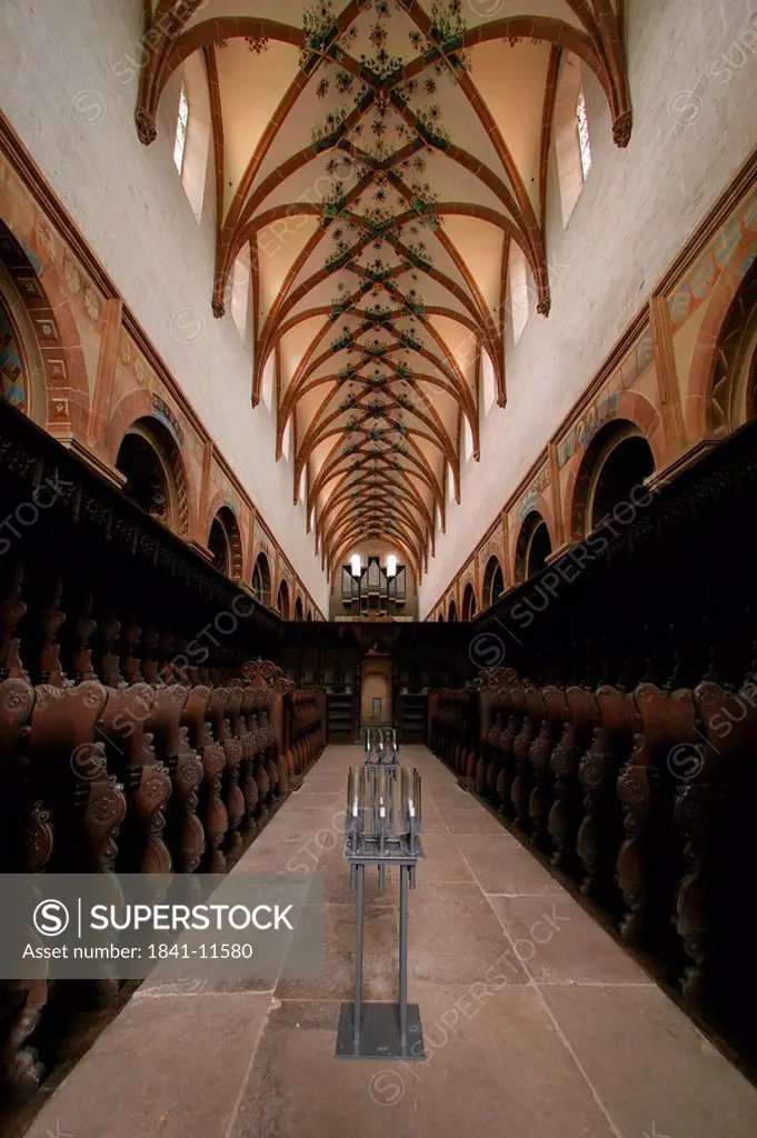 Interiors of monastery, Maulbronn Monastery, Maulbronn, Baden_Wuerttemberg, Germany