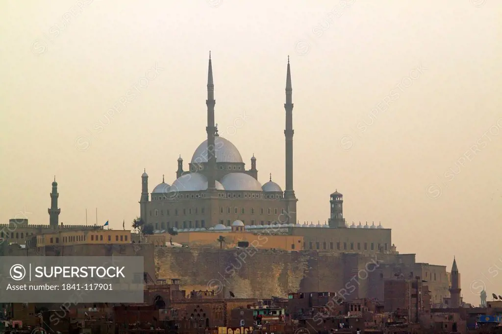 Mosque of Muhammad Ali in the evening, Cairo, Egypt