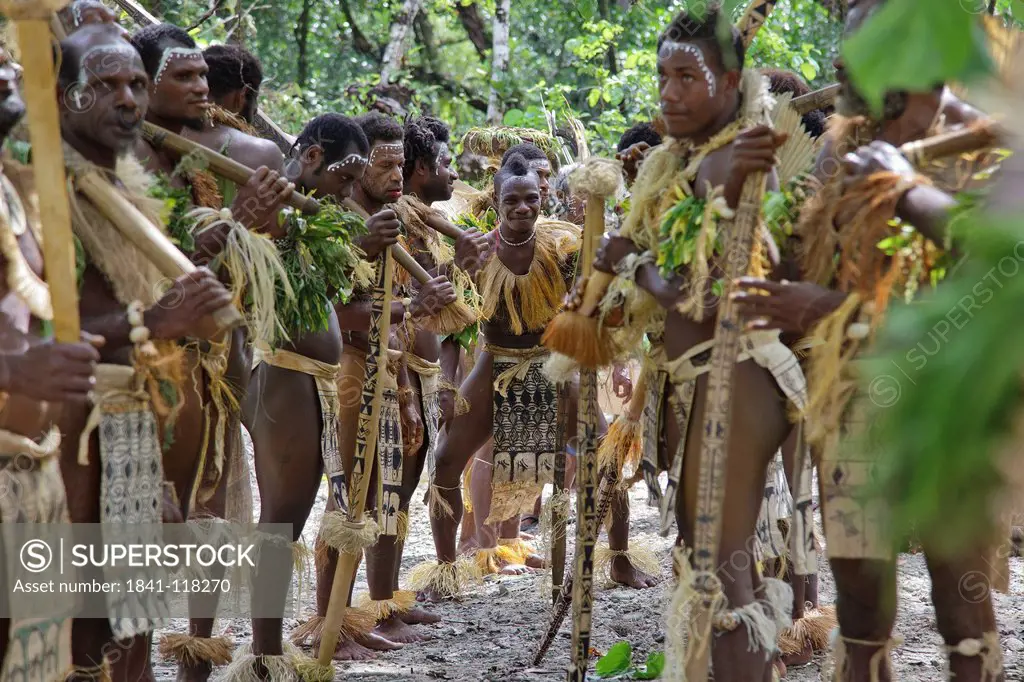 Primitive people, Nendo, Santa Cruz Island, Solomon Islands, Melanesia, Oceania