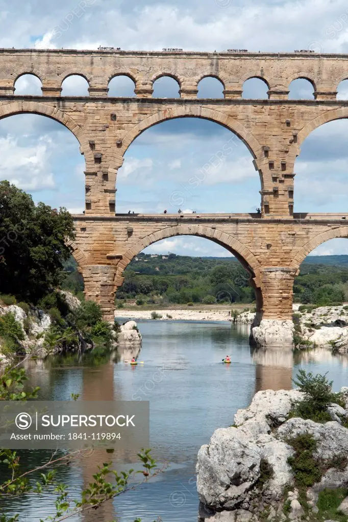 Pont du Gard, Gard, Languedoc_Roussillion, France, Europe