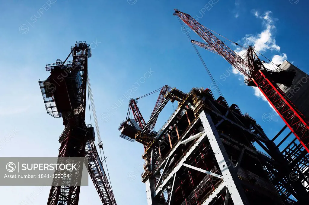 New construction of the block 9 in the power plant Mannheim, Germany