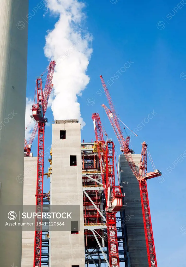 New construction of the block 9 in the power plant Mannheim, Germany