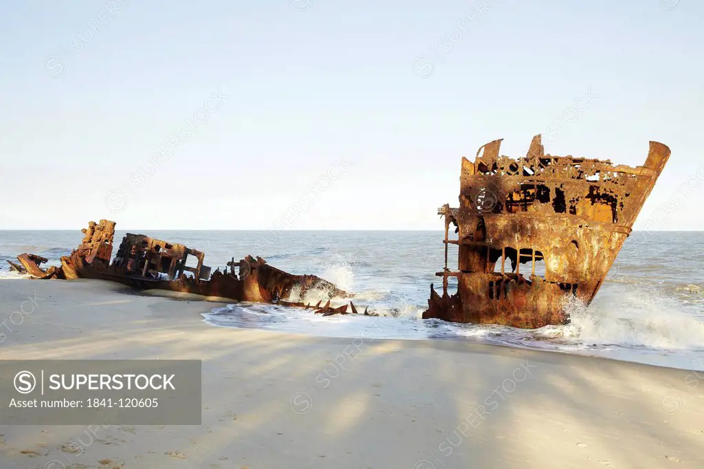Wreck at beach, Beira, Mosambique, South Africa, Afrika