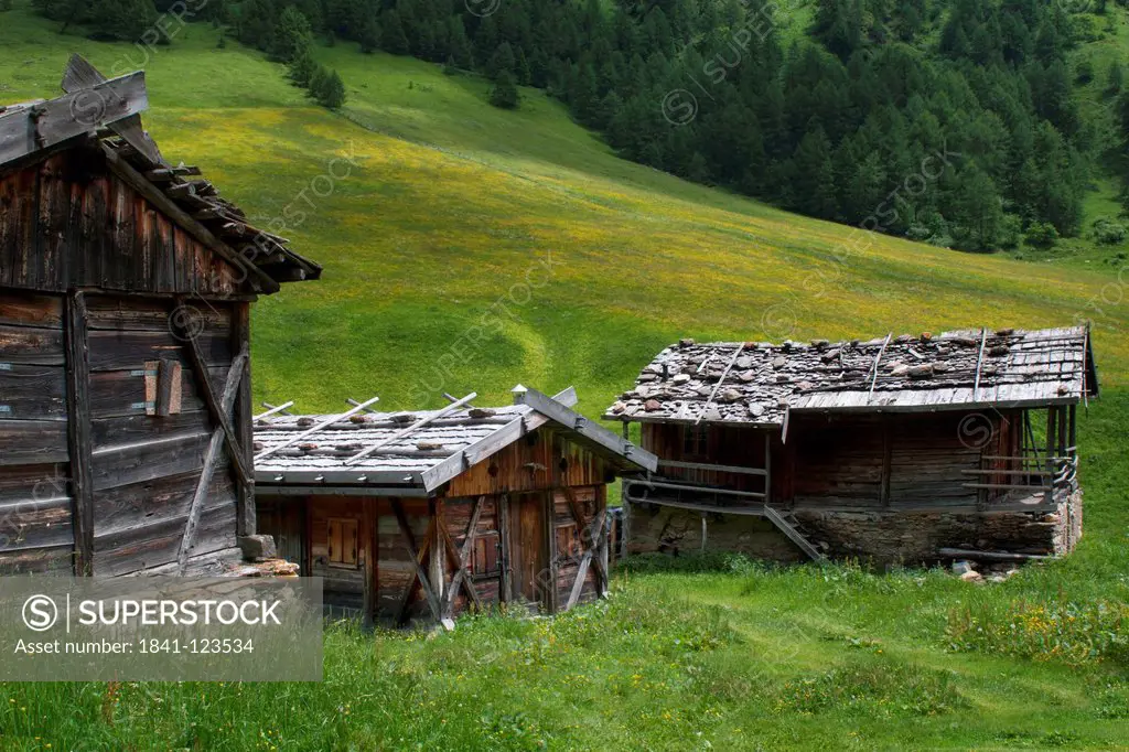 Alpine huts, South Tyrol, Italy